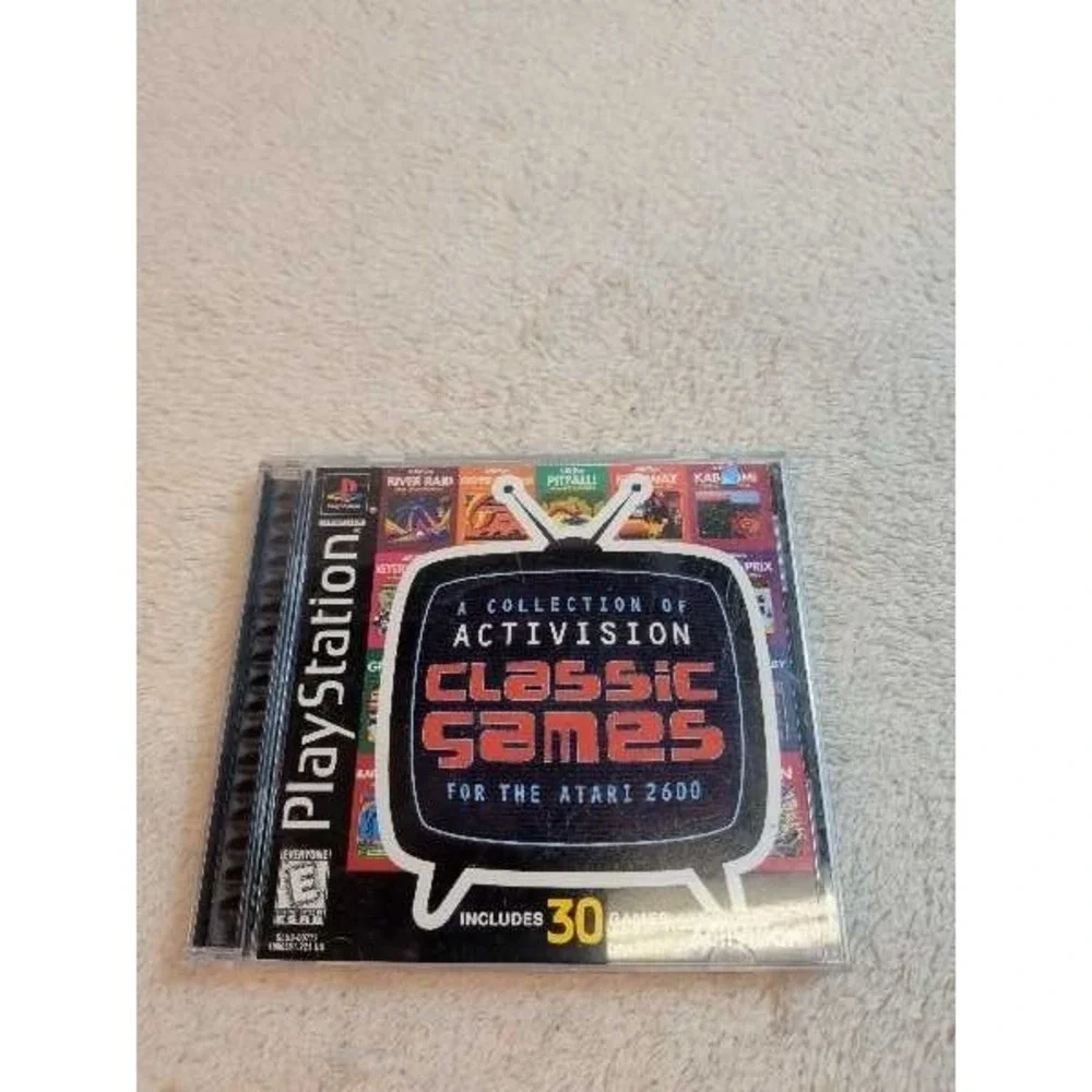 Activision Classics 30 Games Atari 2600 Collection Playstation PS1 Disc Manual